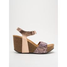 PLAKTON - Sandales/Nu pieds rose en cuir - Femme - Taille 40 - Modz
