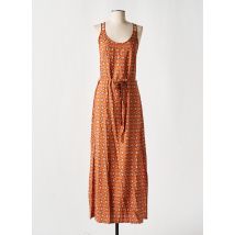 COTON DU MONDE - Robe longue marron en viscose - Femme - Taille 40 - Modz
