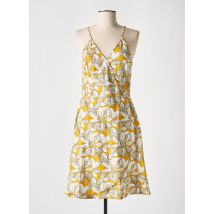 COTON DU MONDE - Robe mi-longue jaune en coton - Femme - Taille 38 - Modz