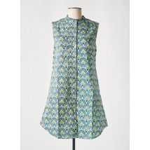 COTON DU MONDE - Robe courte vert en coton - Femme - Taille 44 - Modz
