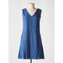 COTON DU MONDE - Robe courte bleu en coton - Femme - Taille 36 - Modz