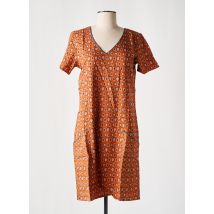 COTON DU MONDE - Robe courte marron en viscose - Femme - Taille 36 - Modz