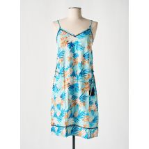 COTON DU MONDE - Robe mi-longue bleu en viscose - Femme - Taille 44 - Modz