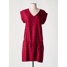 COTON DU MONDE - Robe courte rouge en viscose - Femme - Taille 38 - Modz