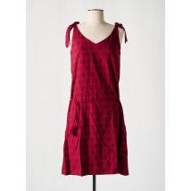 COTON DU MONDE - Robe mi-longue rouge en viscose - Femme - Taille 44 - Modz