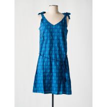 COTON DU MONDE - Robe mi-longue bleu en viscose - Femme - Taille 40 - Modz