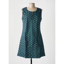 COTON DU MONDE - Robe courte bleu en coton - Femme - Taille 44 - Modz