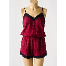 COTON DU MONDE - Combishort rouge en viscose - Femme - Taille 36 - Modz