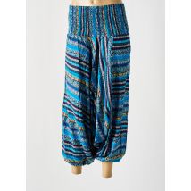 COTON DU MONDE - Sarouel bleu en viscose - Femme - Taille 40 - Modz
