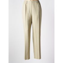 KARTING - Pantalon droit beige en polyester - Femme - Taille 46 - Modz