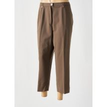 KARTING - Pantalon 7/8 marron en polyester - Femme - Taille 46 - Modz