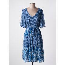GRIFFON - Robe mi-longue bleu en polyester - Femme - Taille 52 - Modz