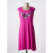 VANIA - Robe mi-longue rose en viscose - Femme - Taille 44 - Modz