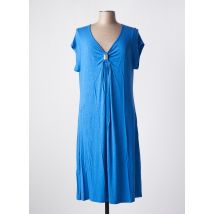 VANIA - Robe mi-longue bleu en viscose - Femme - Taille 42 - Modz
