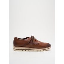 MARCO TOZZI - Derbies marron en cuir - Femme - Taille 36 - Modz