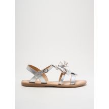LILYBELLULE - Sandales/Nu pieds argent en cuir - Femme - Taille 41 - Modz