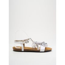 PLAKTON - Sandales/Nu pieds blanc en cuir - Femme - Taille 39 - Modz