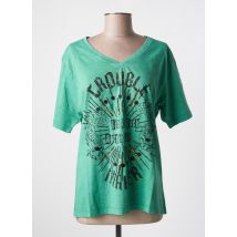 ROSE GARDEN - T-shirt vert en coton - Femme - Taille 38 - Modz