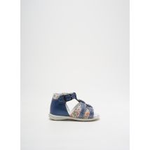 BOPY - Sandales/Nu pieds bleu en cuir - Fille - Taille 19 - Modz