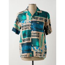 DEUS EX MACHINA - Chemise manches courtes vert en coton - Homme - Taille S - Modz