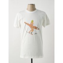 BASK IN THE SUN - T-shirt blanc en coton - Homme - Taille S - Modz