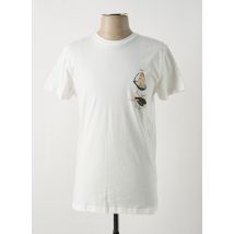BASK IN THE SUN - T-shirt blanc en coton - Homme - Taille M - Modz