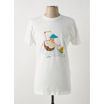 BASK IN THE SUN - T-shirt blanc en coton - Homme - Taille S - Modz