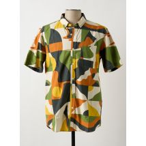 BASK IN THE SUN - Chemise manches courtes vert en coton - Homme - Taille L - Modz