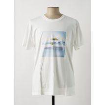 BASK IN THE SUN - T-shirt blanc en coton - Homme - Taille XL - Modz
