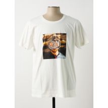 BASK IN THE SUN - T-shirt blanc en coton - Homme - Taille L - Modz
