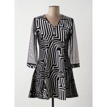 MULTIPLES - Robe courte noir en polyester - Femme - Taille 36 - Modz