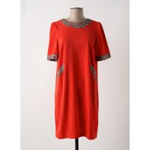 MULTIPLES - Robe courte orange en polyester - Femme - Taille 38 - Modz