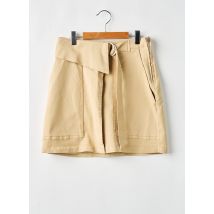 YAYA - Jupe courte beige en coton - Femme - Taille 34 - Modz