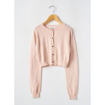 GARCIA - Gilet manches longues rose en viscose - Fille - Taille TU - Modz