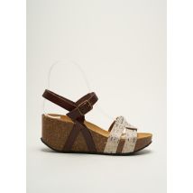 PLAKTON - Sandales/Nu pieds marron en cuir - Femme - Taille 37 - Modz