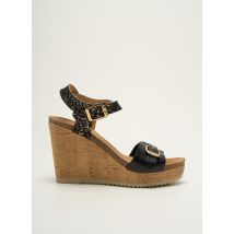 PLAKTON - Sandales/Nu pieds noir en cuir - Femme - Taille 40 - Modz