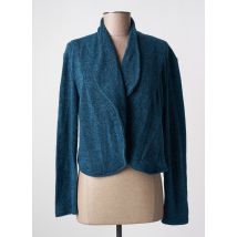 MULTIPLES - Gilet manches longues bleu en polyester - Femme - Taille 42 - Modz