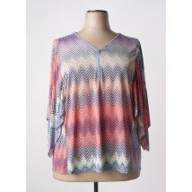 MULTIPLES - T-shirt bleu en viscose - Femme - Taille 46 - Modz