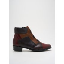 RIEKER - Bottines/Boots rouge en cuir - Femme - Taille 41 - Modz