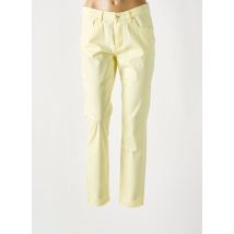 LCDN - Pantalon slim jaune en coton - Femme - Taille 38 - Modz