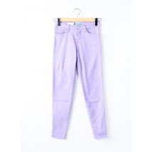 LCDN - Pantalon slim violet en coton - Femme - Taille 34 - Modz