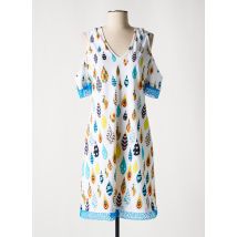 SAVE THE QUEEN - Robe mi-longue blanc en polyester - Femme - Taille 38 - Modz