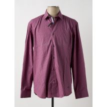 DELAHAYE - Chemise manches longues violet en coton - Homme - Taille M - Modz