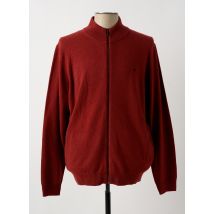 FYNCH-HATTON - Gilet manches longues rouge en laine - Homme - Taille XL - Modz