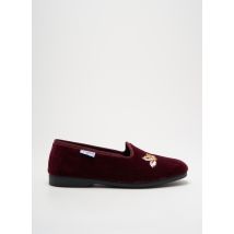 LA CADENA - Chaussons/Pantoufles rouge en textile - Femme - Taille 36 - Modz
