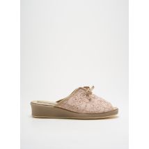 LA CADENA - Chaussons/Pantoufles beige en textile - Femme - Taille 42 - Modz