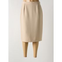 GERARD PASQUIER - Jupe mi-longue beige en polyester - Femme - Taille 42 - Modz