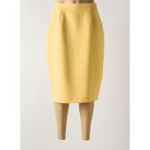 FRANK EDEN - Jupe mi-longue jaune en polyester - Femme - Taille 44 - Modz