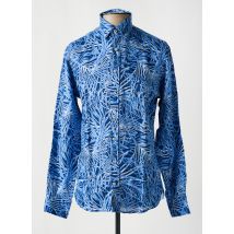 FYNCH-HATTON - Chemise manches longues bleu en lin - Homme - Taille S - Modz