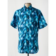 KARL LAGERFELD - Chemise manches courtes bleu en coton - Homme - Taille M - Modz